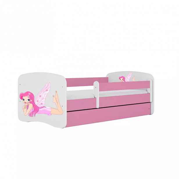 Dětská postel Babydreams+M růžová 80x160 Víla 2