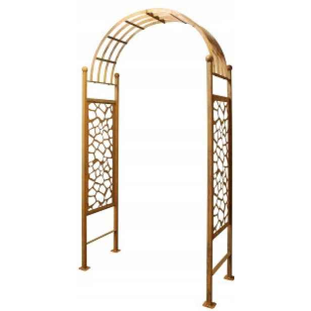 Pergola zahradní oblouk růžový pro popínavé rostliny zahradní dekorace 210 cm rez