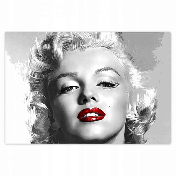 Plakáty 200x135 Monroe Červené rty