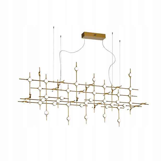 Provenza Moderní zlatý Led lustr 132W 3000K 9133lm