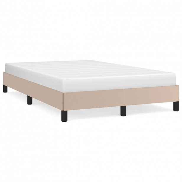 vidaXL Rám postele bez matrace cappuccino 120x190 cm umělá kůže