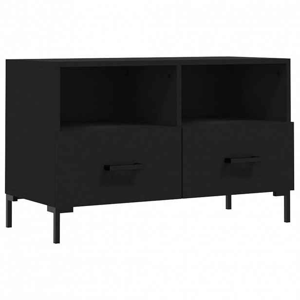 vidaXL TV skříňka černá 80 x 36 x 50 cm kompozitní dřevo