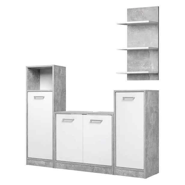 Idea Koupelnová sestava MADEIRA beton/bílá