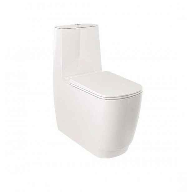 Kludi Resa S - WC kombi mísa, vario odpad, Rimless, Spiralflush, lesklá bílá 27WCB0143