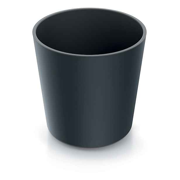 Prosperplast Květináč NURBI ROUNDED antracit, varianta 30 cm