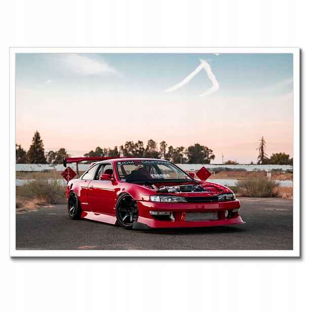 Plakáty v rámu 70x50 Sportovní červené auto