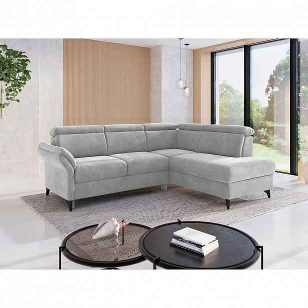 Sit & More ROHOVÁ SEDAČKA, textil, barvy stříbra