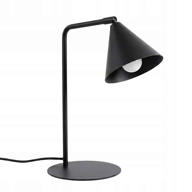 Sollux Nox stolní lampa černá minimalistická, pohyblivé stínítko 1xE14 10W