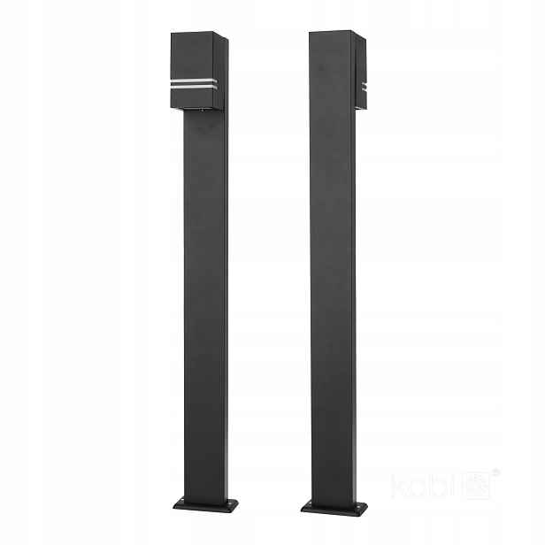 Venkovní zahradní Led lampa Stojící sloupek GU10 IP44 1 m Černá Quazar
