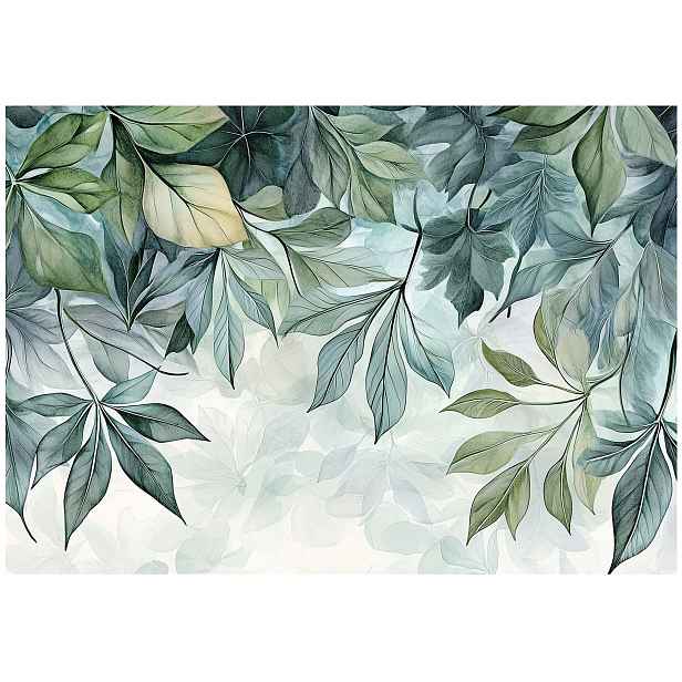 Vliesová fototapeta Botanická harmonie Jemné listy 150x105 lepidlo