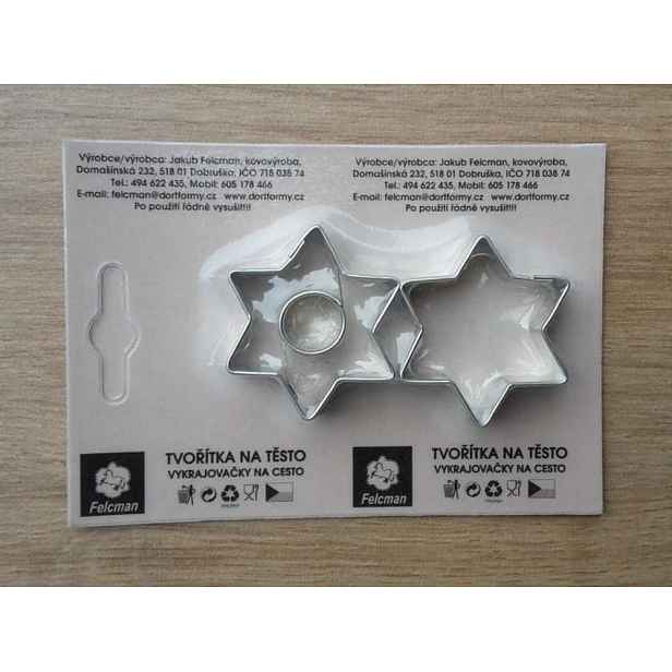 vykr. 0871 Hvězd.malé, 3,6cm, 2ks /b.SKIN/