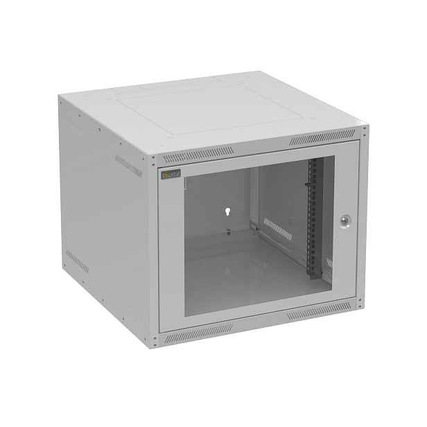Rozvaděč datový nástěnný 19"Solarix GrandN 9U skleněné dveře