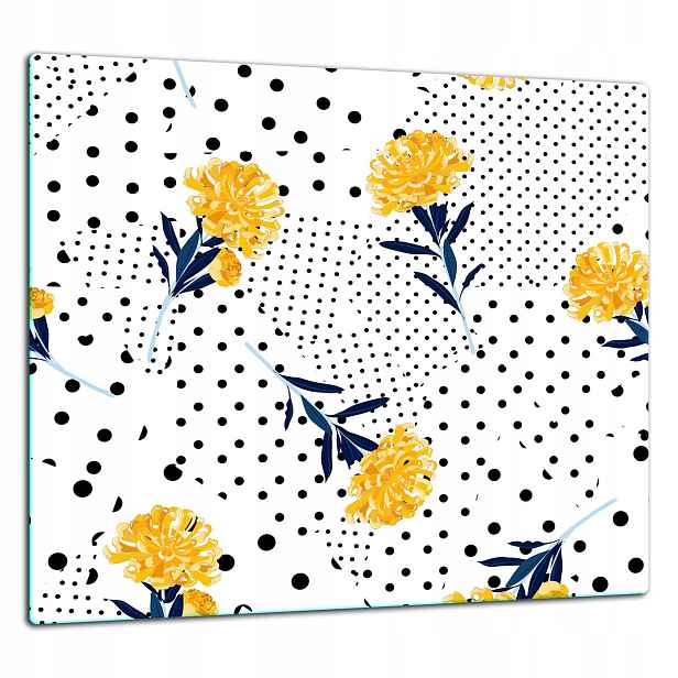 Skleněná Ochranná Deska Panel Lepidlo 65x60 Vzor