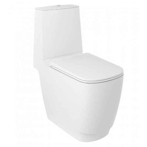 Kludi Resa S - WC kombi mísa, spodní odpad, Rimless, Spiralflush, matná bílá 27WCB0253