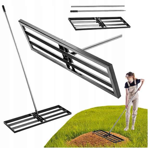 Ruční Nivelator Na Trávník Rovník Rozhrnovačka 30x90cm Půda