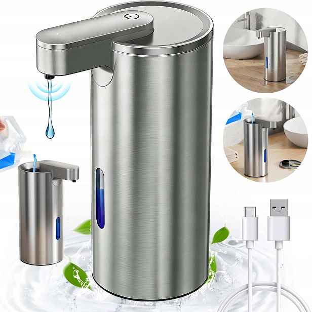 Bezdotykový Dávkovač Mýdla Automatický 3 Úrovně Dávkování Usb Nabíjení