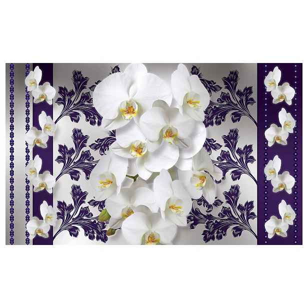Fototapeta flizelina Orchidej bílo-růžová krása na zdi 300x210 lepidlo