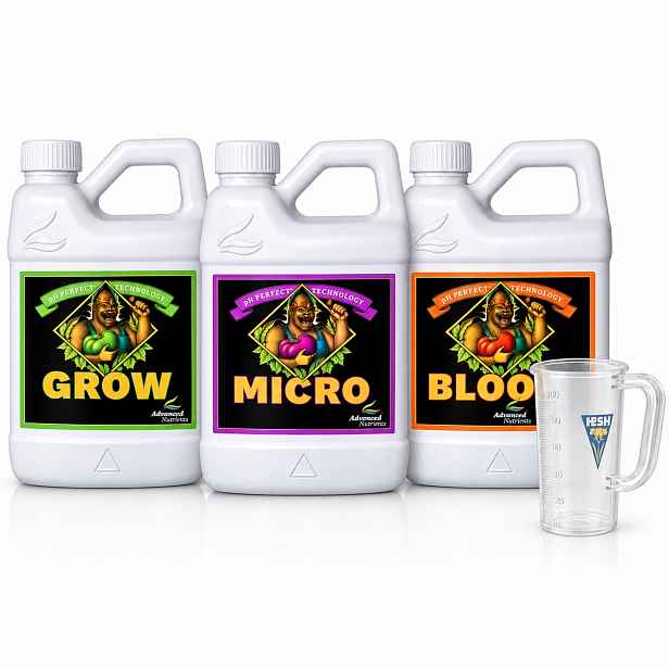 Grow Micro Bloom 3x500ml Advanced Nutrients pH Perfect sada odměrka