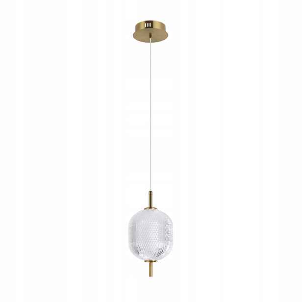 Italux dekorativní závěsná lampa zlatá akrylová led 8w corado