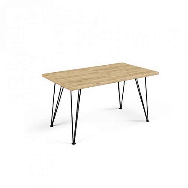 Jídelní stůl SONIA 120 cm - dub artisan/černá
