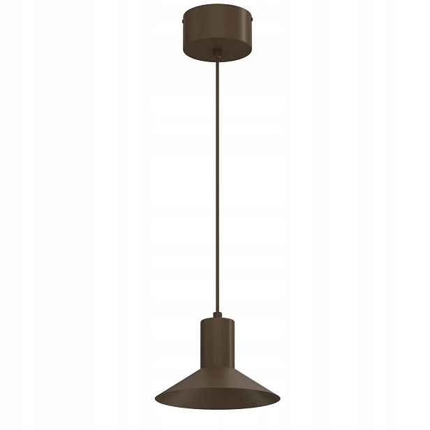 Luminex Nox závěsná lampa hnědá 20 cm 1xGU10 kov IP20