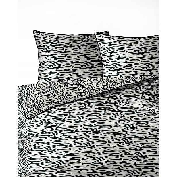 Povlečení Bavlněné 160X200 Z Perkálu Zebra Safari Elegantní S Lemováním