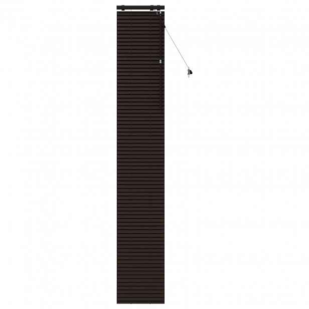 vidaXL Venet školní žaluzie Tmavě hnědá 50 x 250 cm 35 mm