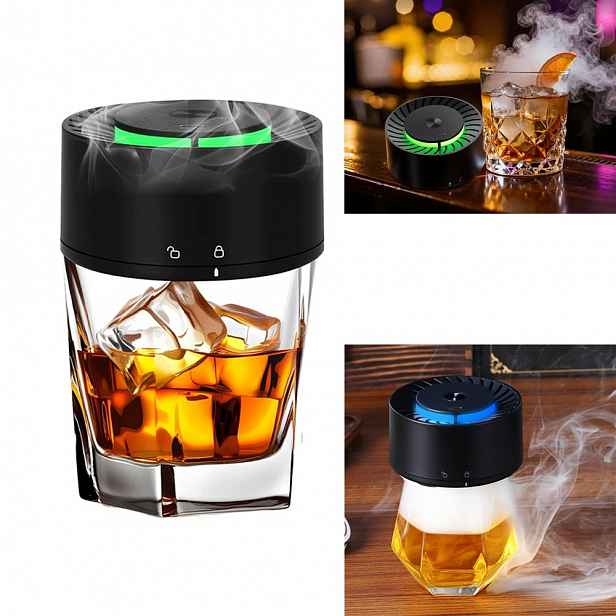 Sada na uzení whisky elektrický barmanský smoker na nápoje