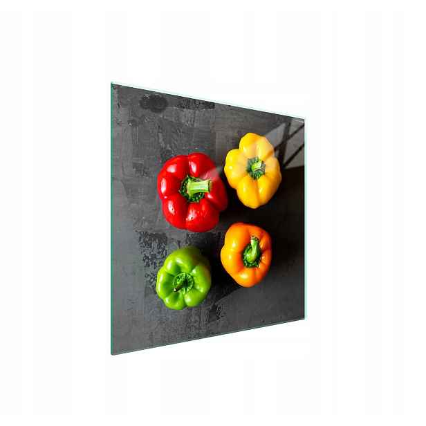 7v1 Skleněná ochranná deska na sporák 50x52 Paprika