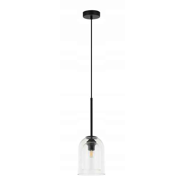 Light Prestige Elaris závěsná lampa černé sklo 1xE27 IP20