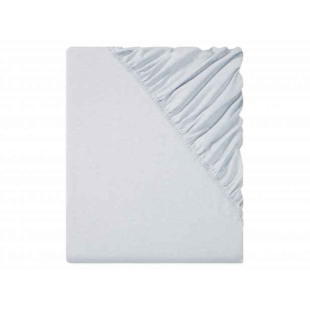 Livarno Home Napínací prostěradlo z jemného flanelu, 180-200 x 200 cm (šedá)