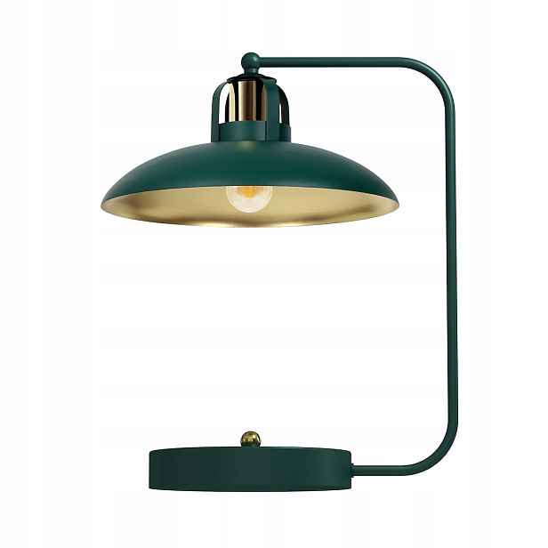 Milagro Stolní lampa Felix Zelená Zlatá E27 Kovová Loft MLP771