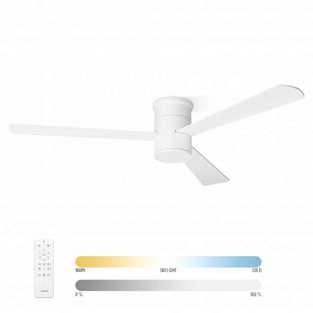 Noaton 15132WW Zoya, bílá, stropní ventilátor se světlem