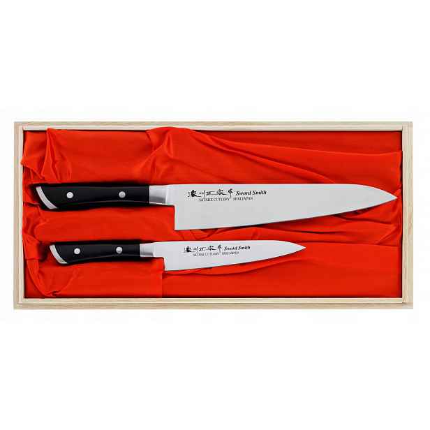 sada 2 nožů Satake Hiroki HG8341W šéf 21cm utility 13,5cm 420J2