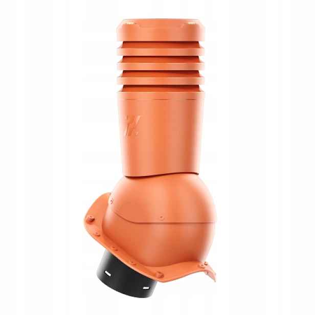Větrací komín Ecoline pro plechovou střešní krytinu, profil X, 125 mm, cihlový