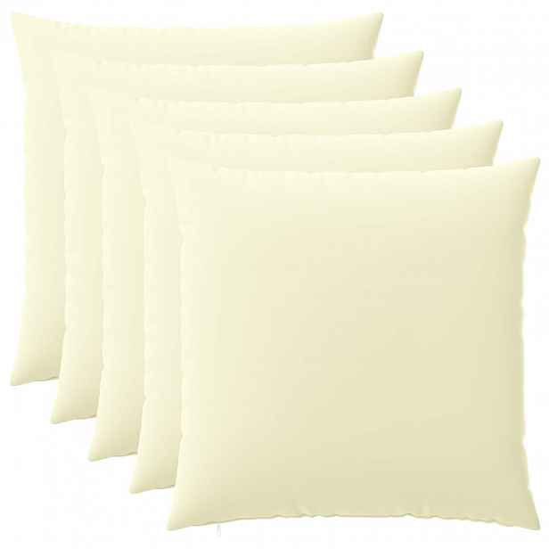 vidaXL Povlak na polštář 6 pcs HEERLEN Krémová 65 x 65 cm Polyester