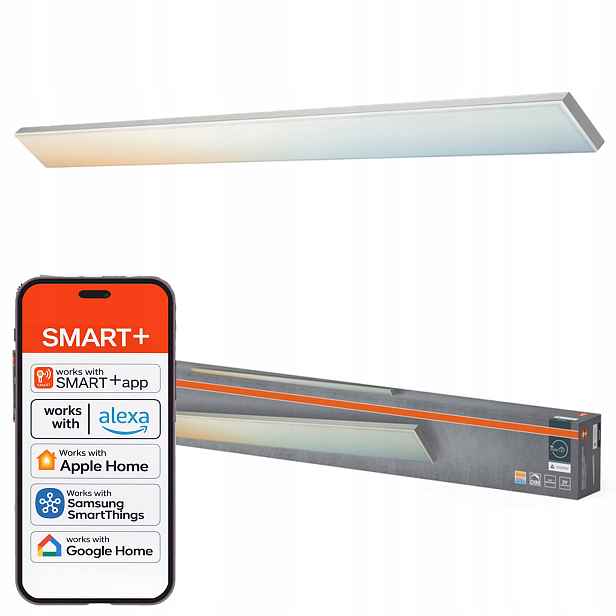 Led panel 35W 2500lm Cct 120x10 cm Smart WiFi Matter Planon Osram