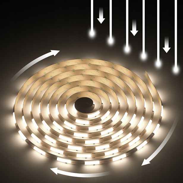 Digitální Led pásek Cob Wled WS2811 tekoucí Neutrální Bílý 360 LED/m 24V 5 m