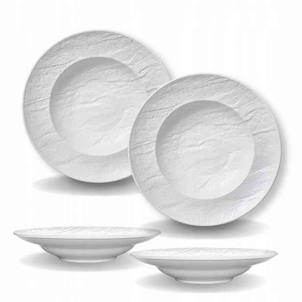 Hluboký Talíř Na Polévku 25,5 cm 350 ml Wilmax kulatý porcelánový bílý