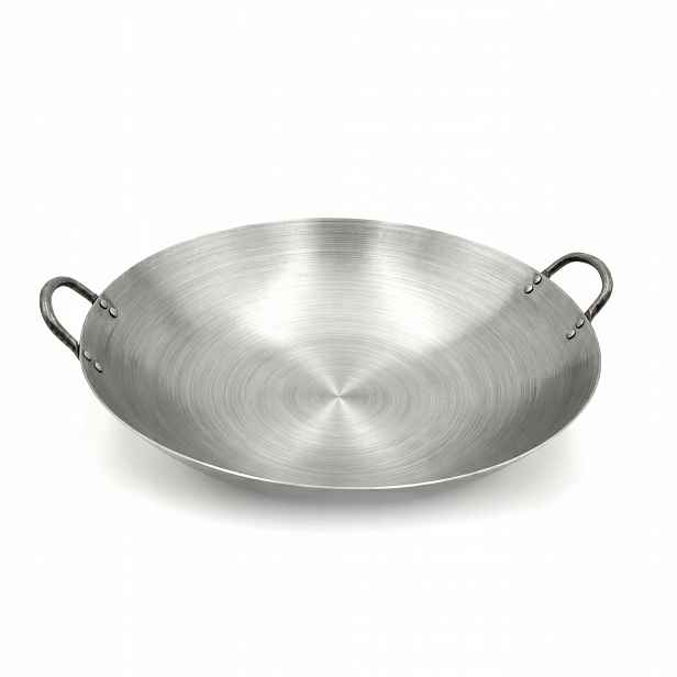 Kantonský Wok Golden Turtle Brand Pánev 45 cm z uhlíkové oceli