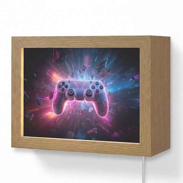 OnlyWow NÁSTĚNNÁ LAMPA Controller - Neon - Explosion - Abstraktní 20x15 cm