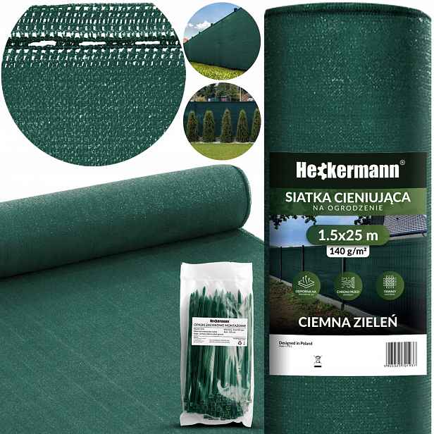 Stínící A Krycí Tkanina 90% Na Oplocení Uv Ochranný Plot 1,5x25 m 140 g