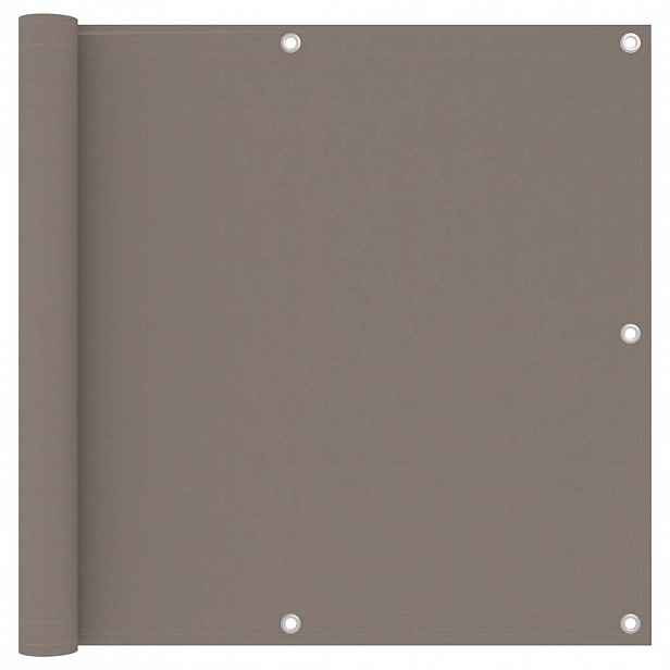 vidaXL Balkónová zástěna taupe 90 x 500 cm oxfordská látka