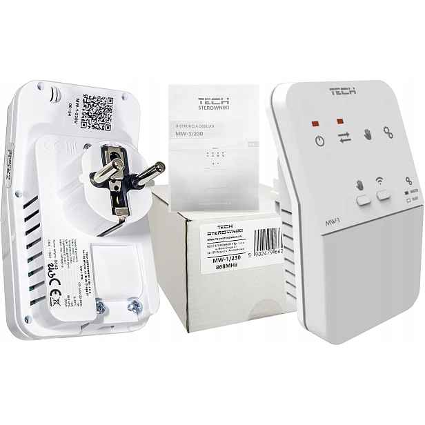 Výkonný Modul MW-1 Tech Bezdrátový Napěťový Kontakt 230V
