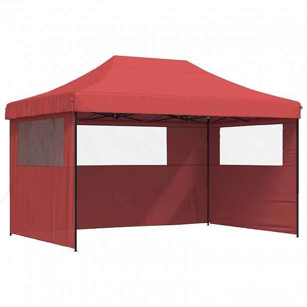 vidaXL Party Stan 292 x 440 x 315 cm Vínová Oxford látka