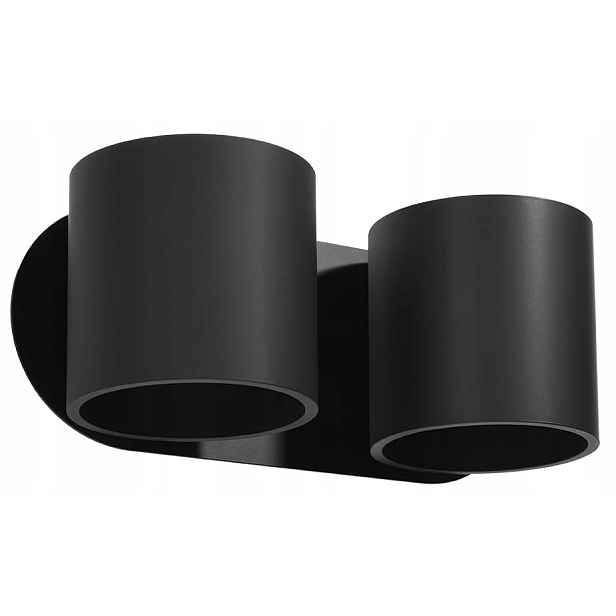 Sollux Lighting Nástěnné svítidlo Orbis 2 černé