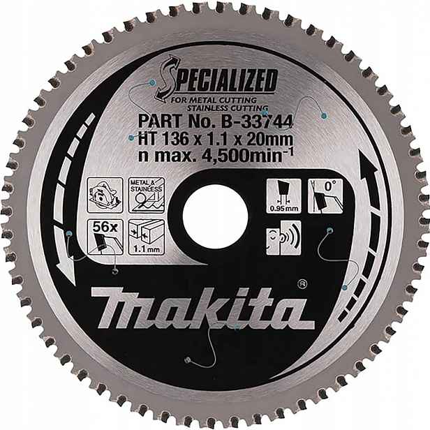 Kotouč na kov 136x20 mm 56 zubů Specialized Makita B-33744