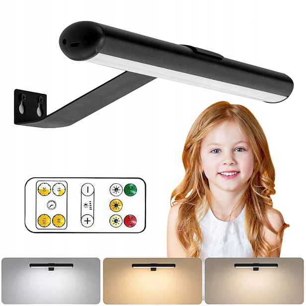 Koupelnové světlo na skříňku, lampa nad Zrcadlo, Led, černé, nástěnné svítidlo na skříňku