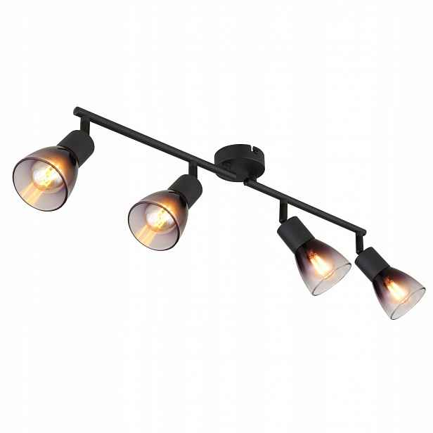 Spot Reflektor Nástěnný Satella Černý Matný 4x25W E14 Globo Lighting
