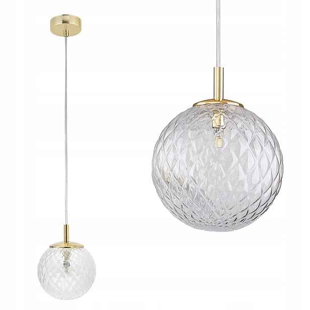 Tk Lighting Závěsná lampa Cadix zlaté ozdobné stínítko nad deskou stolu 4609